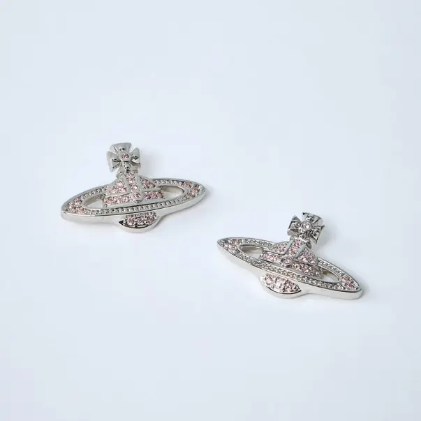 Vivienne Westwood 西太后 粉色土星耳环