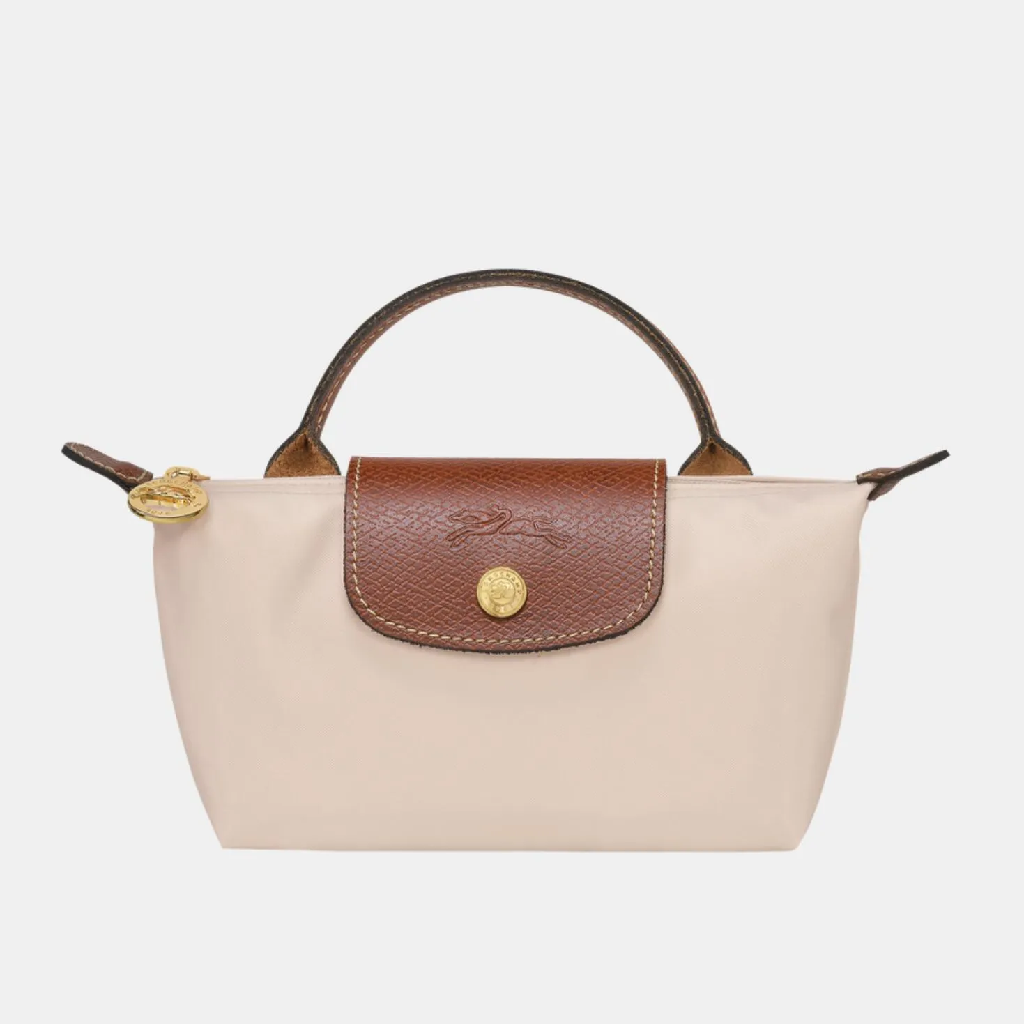 Longchamp Le Pliage 龙骧mini饺子包卡其色