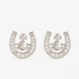 新品！Vivienne Westwood 西太后 土星马蹄耳钉
