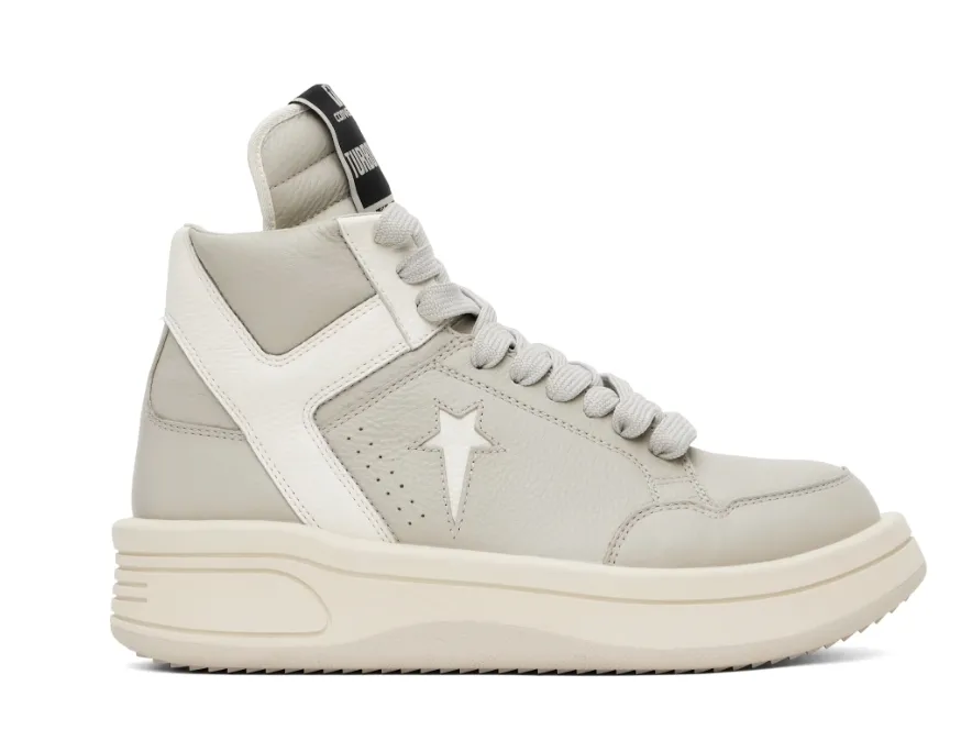 Rick Owens Drkshdw  匡威合作款 TURBOWPN 高帮厚底运动鞋