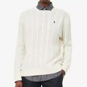 Polo Ralph Lauren 拉夫劳伦 羊毛羊绒麻花针织套衫