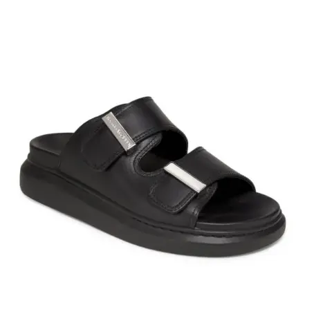 智秀同款！Alexander McQueen 麦昆 Double-Strap 厚底凉鞋