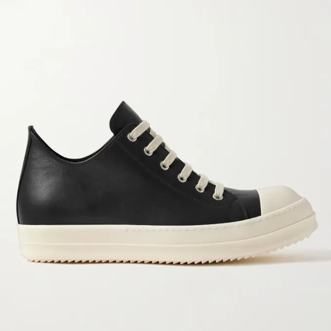 RICK OWENS Ramones 皮革运动鞋