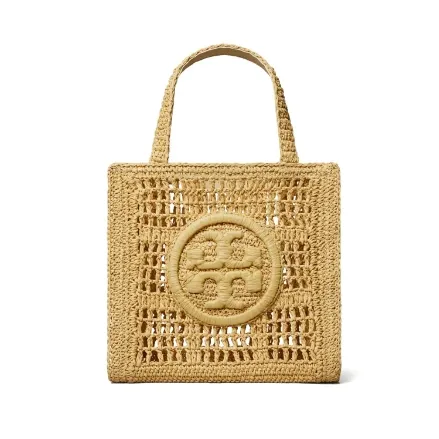 宋雨琦同款 TORY BURCH 汤丽柏琦 Ella XS 钩编针织手提包