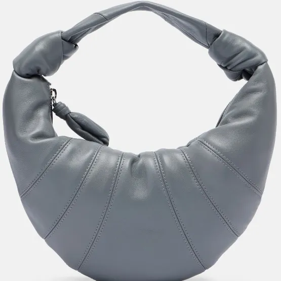 LEMAIRE Fortune Croissant 灰色迷你皮革牛角包