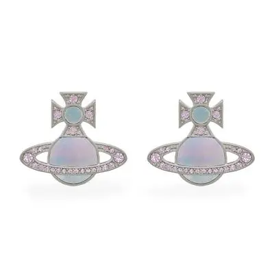 Vivienne Westwood Rina 紫罗兰色贝母耳钉