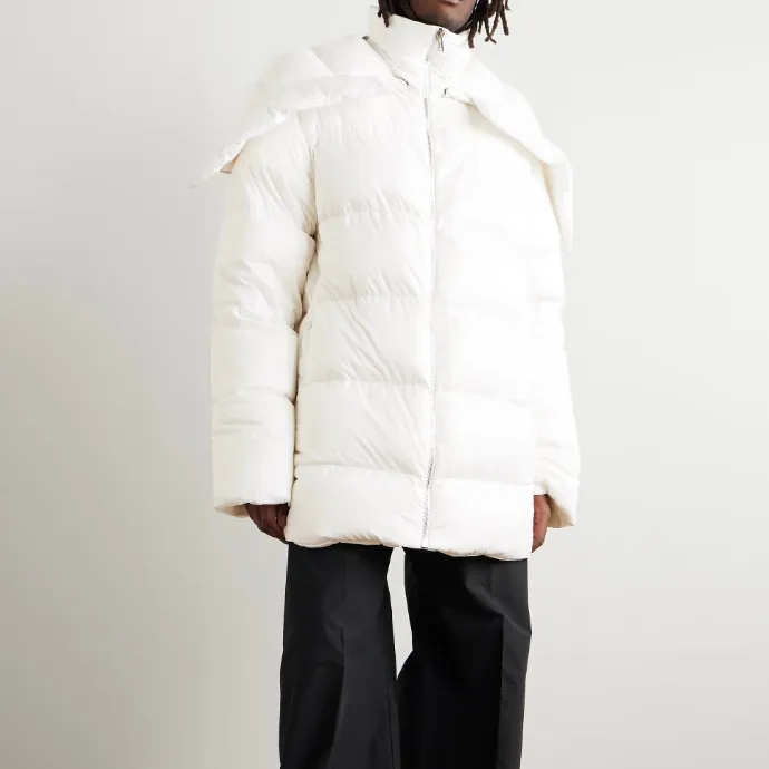 RICK OWENS x Moncler Cyclopic 白色羽绒服