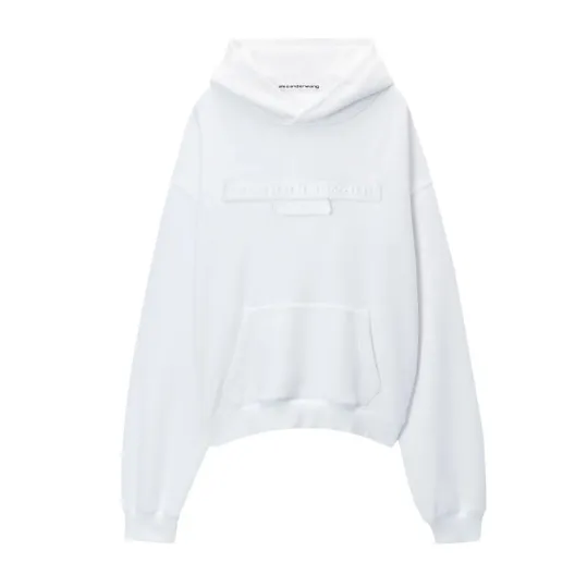 Alexander Wang 亚历山大王仿旧logo连帽衫