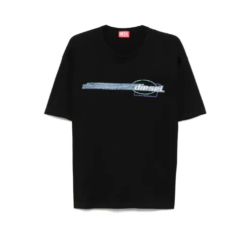 DIESEL 植绒logo T恤
