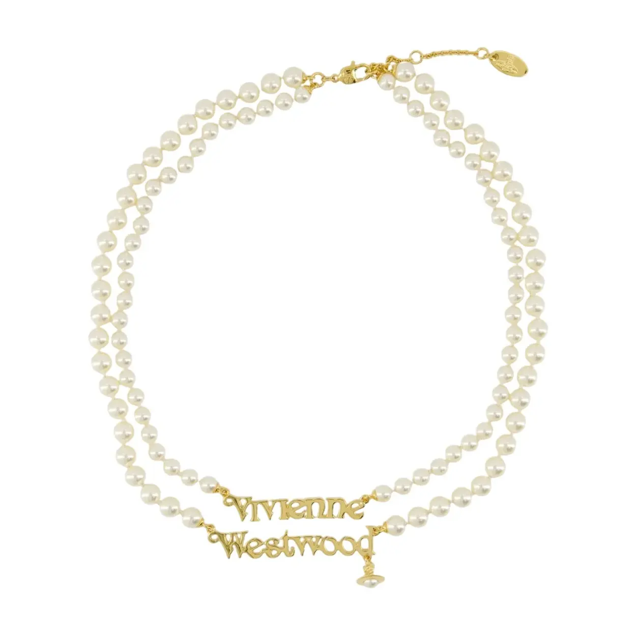 上新！VIVIENNE WESTWOOD 西太后珠饰双链式项链