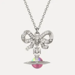 Vivienne Westwood 西太后 欧若拉蝴蝶结项链