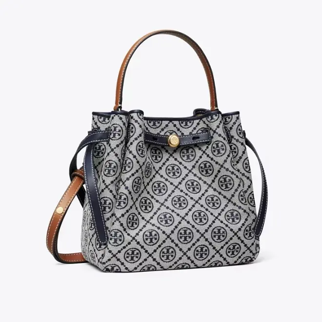 新款！Tory Burch Romy 汤丽柏琦 老花水桶包