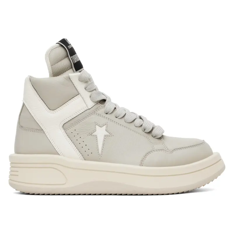 中站含税！Rick Owens DRKSHDW 灰色 Converse 联名 TURBOWPN 高帮运动鞋