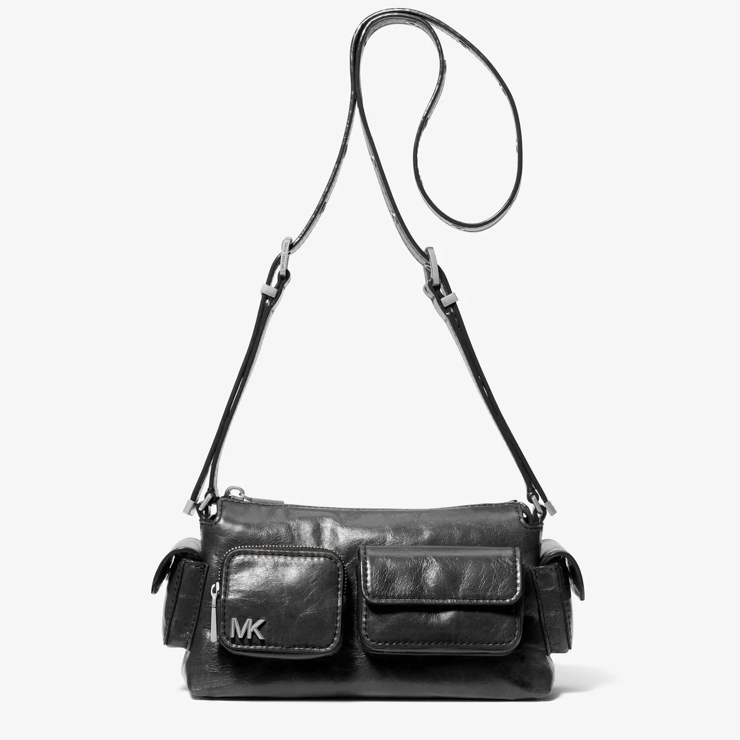 杨紫同款 MICHAEL KORS Dakota 黑色小号机车包
