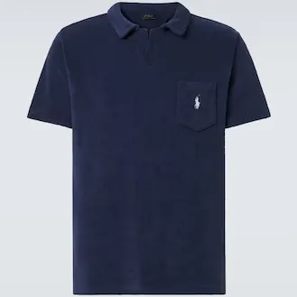 POLO RALPH LAUREN 拉夫劳伦深蓝色小马徽标POLO衫
