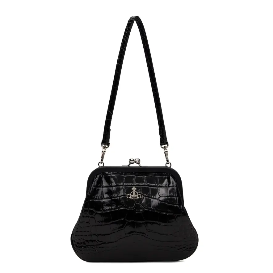 中站含税！Vivienne Westwood 黑色 Vivienne's 手拿包