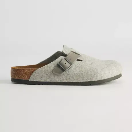 拼手速！Birkenstock 勃肯 男款波士顿 羊毛拖鞋