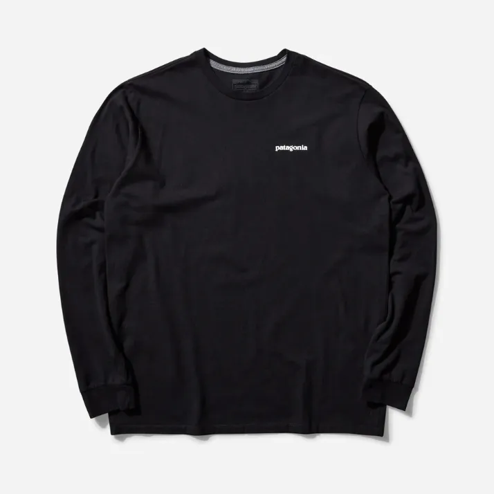 2色可选！PATAGONIA 巴塔 P-6 徽标长袖T恤