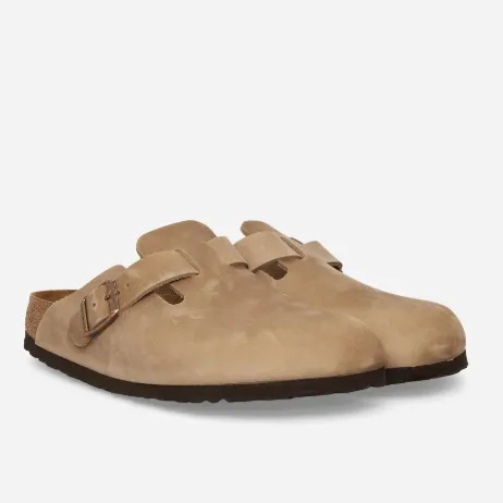 BIRKENSTOCK 勃肯 Boston 油性皮革穆勒鞋