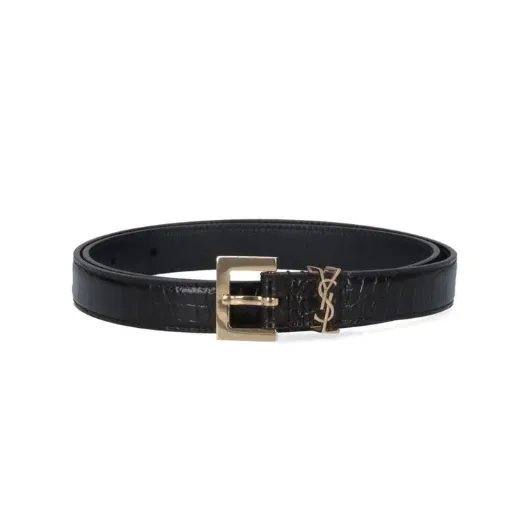 Saint Laurent 圣罗兰徽标皮革腰带