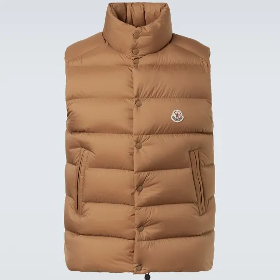 MONCLER Tibb 棕色羽绒马甲