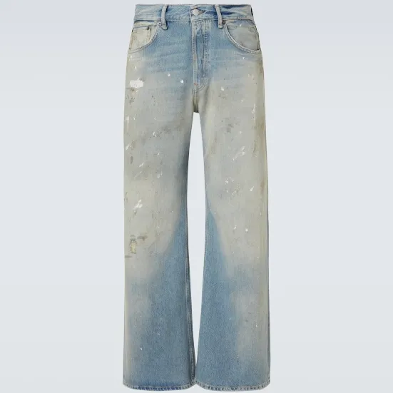ACNE STUDIOS 2021M 中腰阔腿牛仔裤