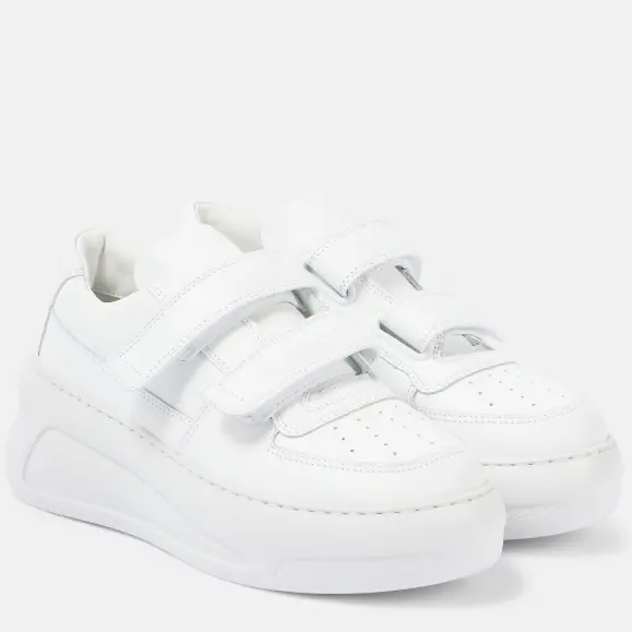 码全！ACNE STUDIOS 白色厚底魔术贴小白鞋