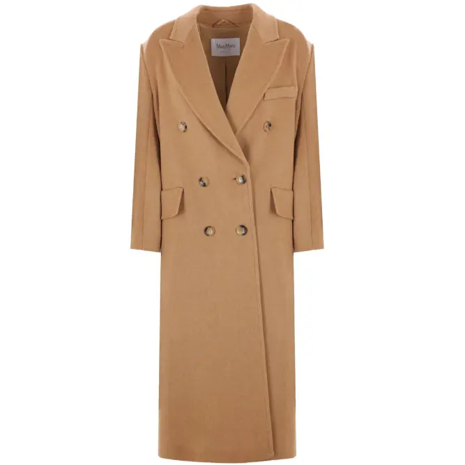 Max Mara 双排扣驼色大衣