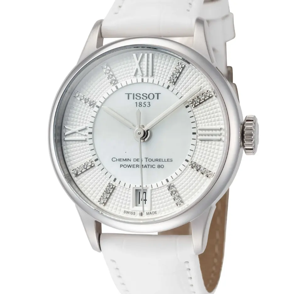 Tissot 天梭白色珍珠母贝女士腕表