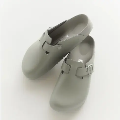库存浅！Birkenstock BOSTON 大象灰勃肯鞋