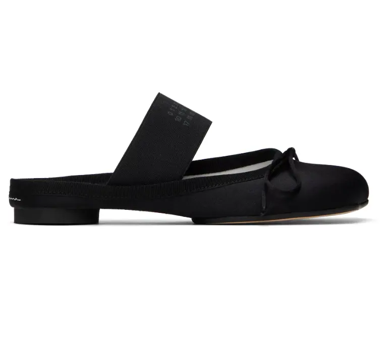 吴昕同款！MM6 Maison Margiela  Anatomic Logo 芭蕾拖鞋