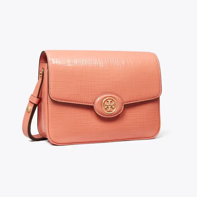 Tory burch Robinson 拉丝皮革豆腐包