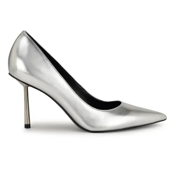Nine West 玖熙 Deonne 银色高跟鞋
