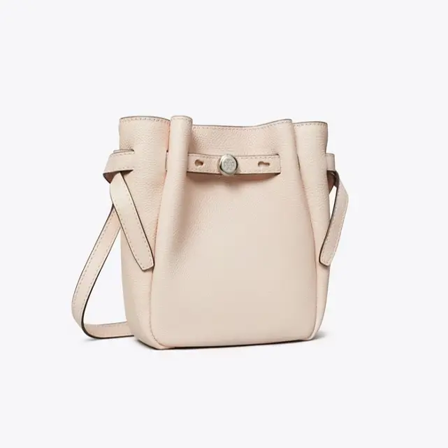 Tory Burch 汤丽柏琦 Romy 小号粉色水桶包
