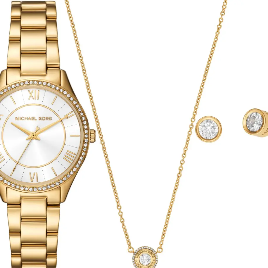Michael Kors Lauryn 手表+耳钉+项链