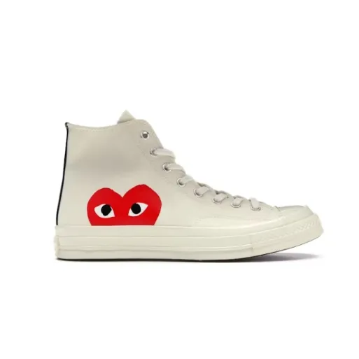 CONVERSE 匡威 x CDG PALY 川久保玲联名款白色帆布鞋