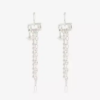 Vivienne Westwood 西太后 Ginetta Pin 锁针流苏耳环