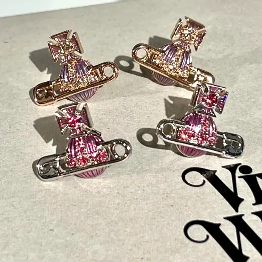 Vivienne Westwood 西太后彩球小别针耳钉