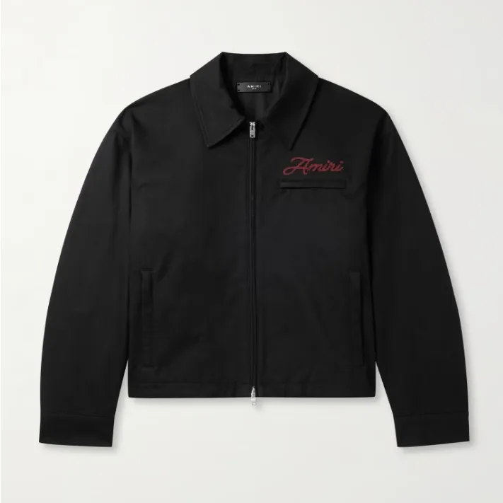 AMIRI 徽标黑色夹克外套