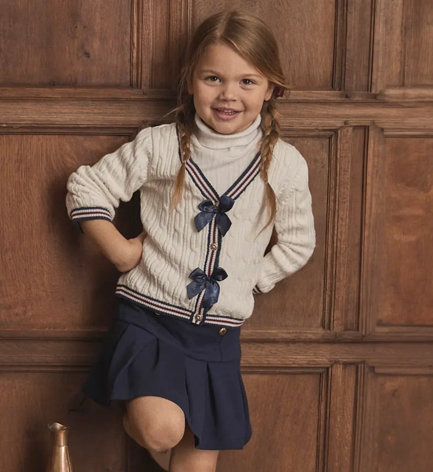 Gymboree 女童学院风针织开衫