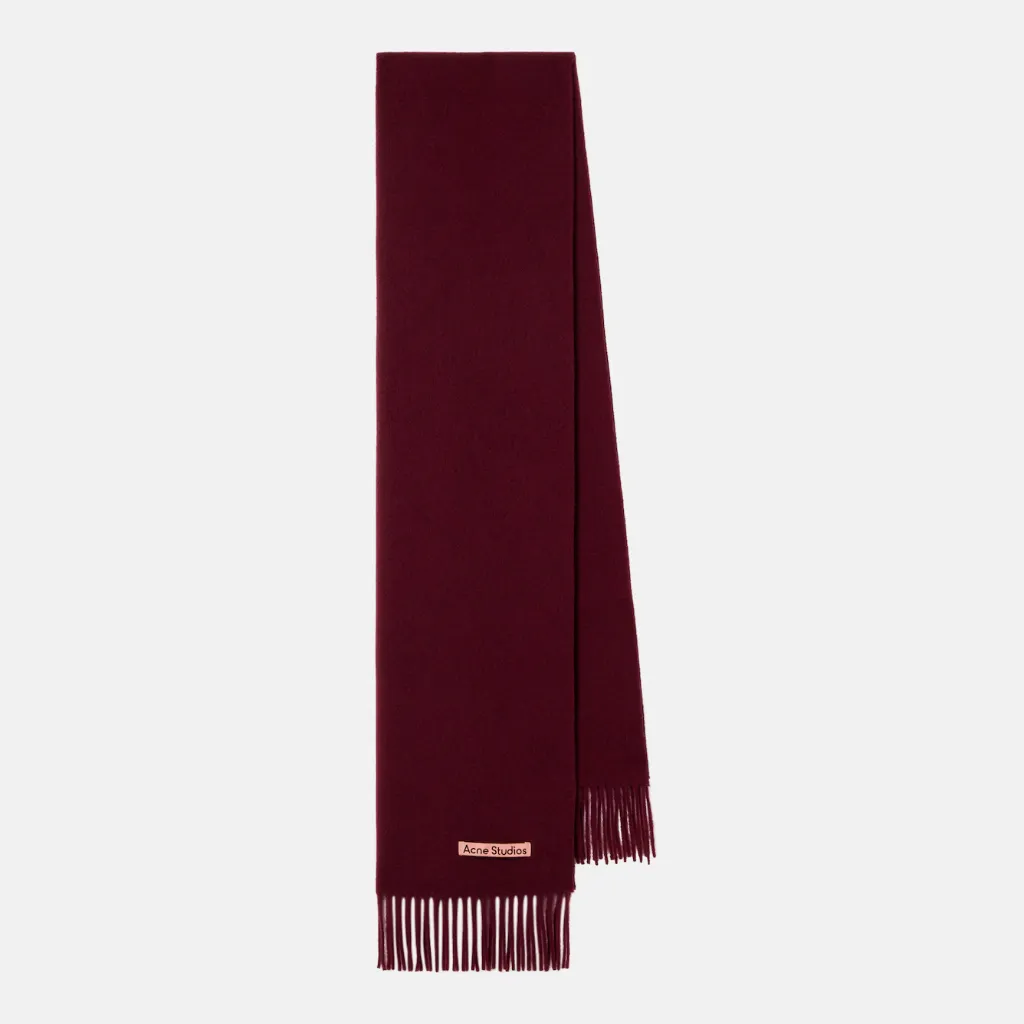 ACNE STUDIOS 酒红色围巾
