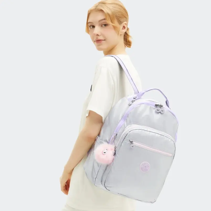王楚然同款！Kipling Seoul 大号双肩包 15英寸