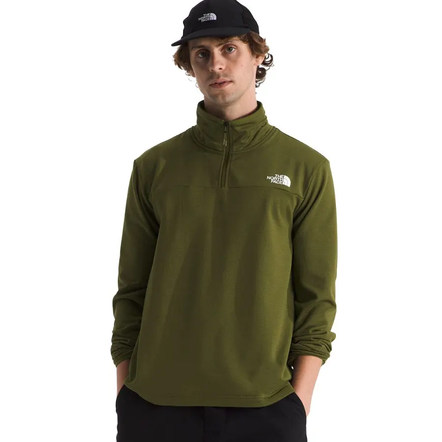 The North Face 北面 Cedar Trail Grid 1/4拉链抓绒衫