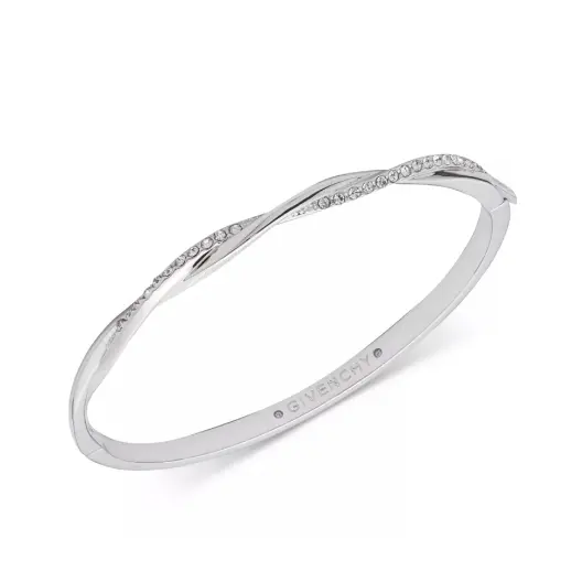 GIVENCHY 纪梵希 Pavé Twist 银色手镯