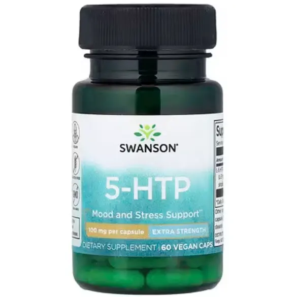 Swanson 5-HTP 全素胶囊 特强型 100 毫克 60 粒
