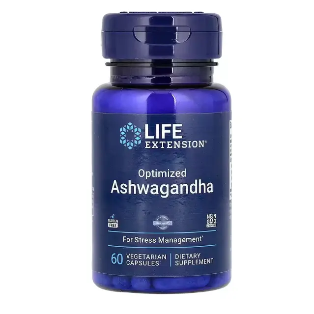 Life Extension 优化南非醉茄60 粒素食胶囊