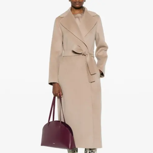 's Max Mara 束带羊毛大衣