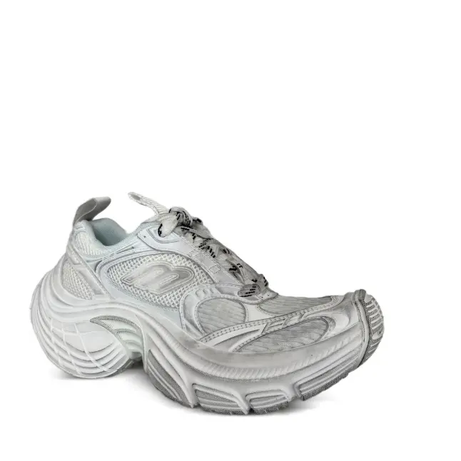 Balenciaga 6XL 徽标白色网眼运动鞋