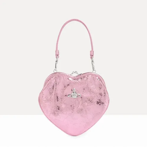 VIVIENNE WESTWOOD 西太后 Belle 粉色爱心手提包