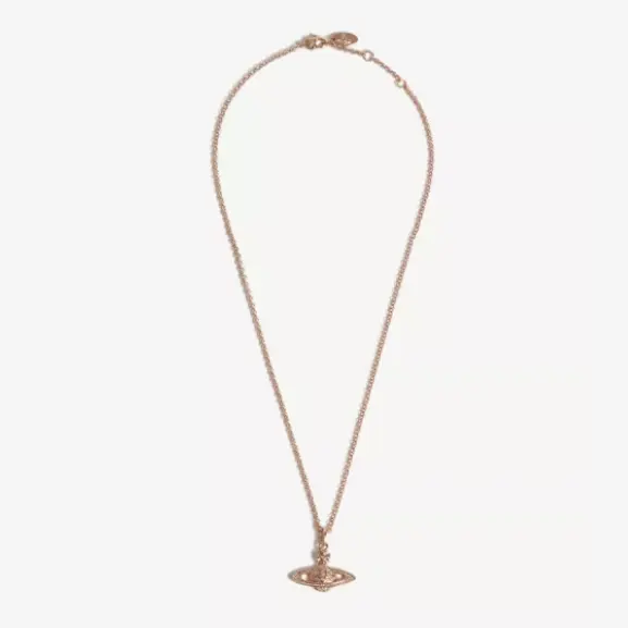 Vivienne Westwood 西太后 玫瑰金 土星项链